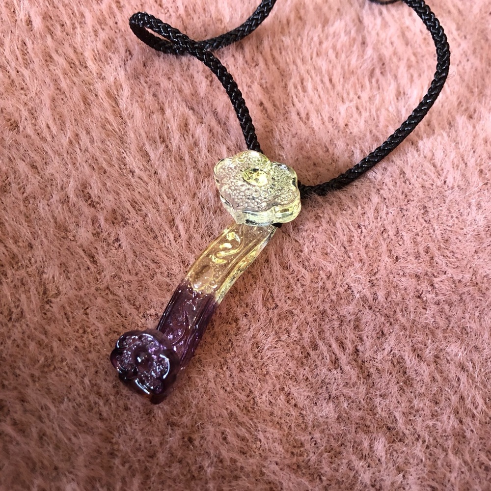 Colored glaze necklace